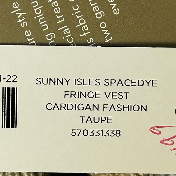 Chico's Sunny Isles Fringe Sweater Vest NWT - Picture 8 of 8